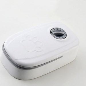 자동급식기 배식기 사료공급기 반려동물 타이머 식품기계, 1개, 핑크, 350ml