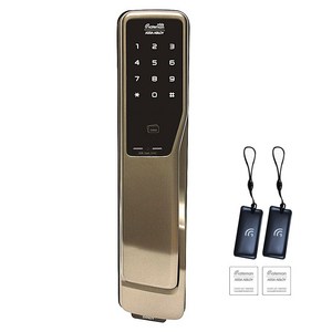 [전국설치] 게이트맨 댄디 푸시풀도어록 카드키4개+번호키 푸시바잠금(범죄예방효과) 내/외부강제잠금 허수기능 잔류지문방지 에티켓기능 3분락기능 현관문 디지털도어락, 방문설치, 게이트맨 댄디/전국설치(B지역)