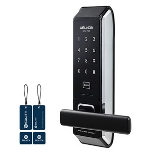 솔리티 스마트 미니손잡이 있음 디지털도어락 WTS700 + 카드키