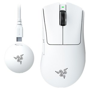 레이저 DeathAdder V4 Pro 무선마우스, RZ01-0533, 화이트