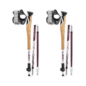 레키 크로스트레일 FX 수퍼라이트 컴팩트 wine 4단 초경량 등산스틱 노르딕워킹 트레일러닝