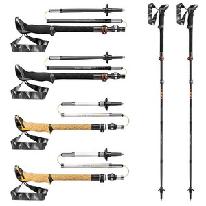 레키 마카루 FX 카본 65220621 등산스틱 접이식 초경량 등산지팡이 트레킹