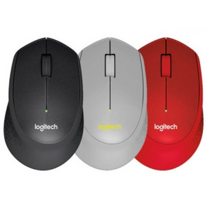 [파이브온] 로지텍 무선 무소음 광마우스 M331, 레드