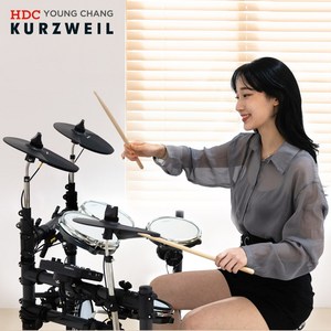 영창 커즈와일 전자드럼 KED-STARTER 올메쉬 업그레이드 스타터 프로 + 의자 + 매트 + 헤드폰 + 스틱 포함 풀패키지