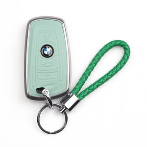 옳다스토어 BMW 신형 가죽 메탈 키케이스, 민트