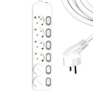 써지오 개별 멀티탭 6구 DH-1668-MT + 안전커버 2p 랜덤 발송, 5m, 단일 색상, 1개