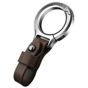 1+1 헬스와미 고급 가죽 차량용 키링 홀더 심플 차키링 열쇠고리