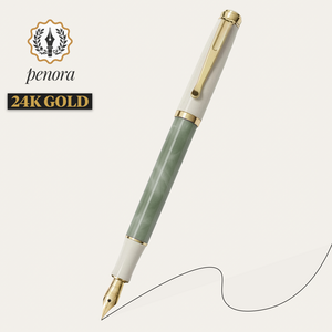 페노라 클래식 24K 골드 만년필, 포레스트그린, EF
