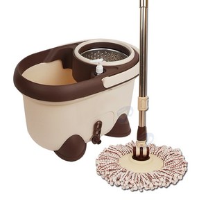 회전 물걸레 통돌이 청소기 극세사 걸레 업소용 핸드스핀 바닥 청소 밀대, 1개