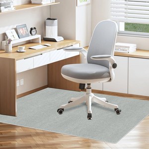 미끄럼 방지 면도 방지 의자 매트, 연회색