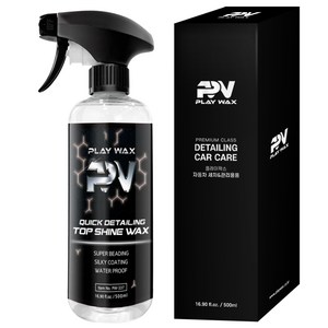 플레이왁스 퀵디테일링 탑샤인왁스 차량용 카나우바 물왁스 광택코팅제 500ml, 500ml, 1개