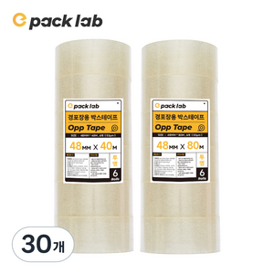 투명 경포장용 박스테이프 48mm*40m, 30개