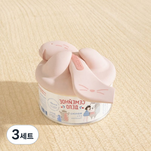 고양이 전용 통조림 뚜껑+숟가락+따개 3in1 세트 - 식품 신선 보관/급여 뚜껑, 3세트, 핑크색