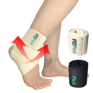 피티픽 얇은 발목보호대 테이핑 러닝 축구 1.5미터 물리치료사 Pick 좌우겸용
