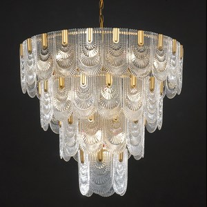 와우조명 헤르메스29등 펜던트 샹들리에 샹드리에 카페조명 인테리어조명 포인트조명 로비조명, led 5w 촛대전구 전구색(노란빛)