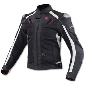 바이크 레이싱 자켓 사계절용 남녀공용 오토바이 보호구 라이딩슈트 라이딩 자켓, 블랙화이트라인