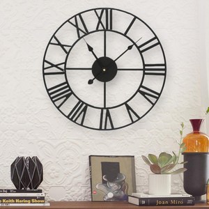 거실 인테리어 아날로그 무소음 디자인 철제 벽시계