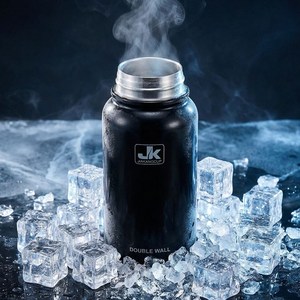 밀앤모어 이중진공 스테인레스 보온 보냉 텀블러, 블랙, 1개