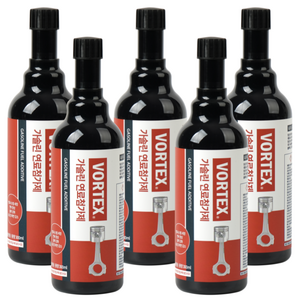볼텍스 VORTEX 맥시멈퍼포먼스 고농축 연료첨가제 300ml 엔진시스템크리너 인젝터청소 연비출력향상 소음매연감소 수분제거 강력세정, 가솔린/휘발유, 5개