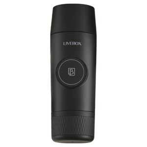 라이브박스 휴대용 무선 에스프레소 커피머신 캡슐 캠핑 아웃도어 PE11820B, 단일상품