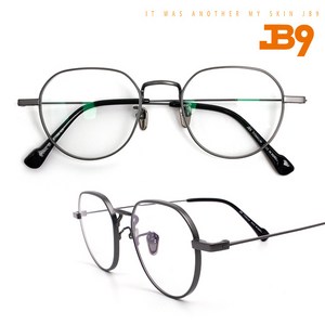 그대로착용 국산 JB9 Today 무도수 티타늄 블루라이트차단 자외선차단 경량 패션안경 투데이 5컬러 가벼운 동글이