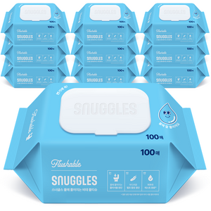 스너글스 물에 풀어지는 비데티슈 피부 저자극 인증