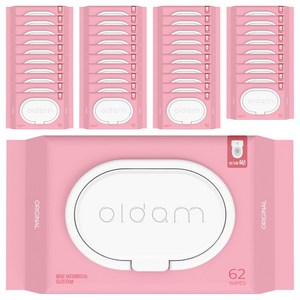 올담 오리지널 비데물티슈 캡형, 70g, 62개입, 40개