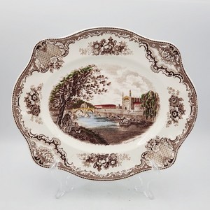 [빈티지] 영국 존슨브라더스 올드 브리튼 캐슬 플래터 접시 (35cm)