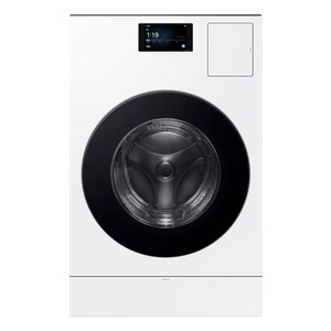 삼성전자 BESPOKE AI 콤보 세탁기 LCD 177.8mm WD90F25CHW 25kg + 18kg 방문설치