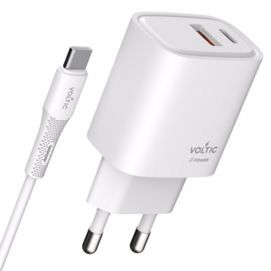 볼틱 초고속 충전기 C타입 멀티 2포트 45W + C to C 60W 케이블