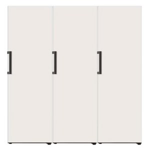 [색상선택형] LG전자 오브제 321L 좌열림 컨버터블 세트 메탈 냉장고 + 냉동 + 김치냉장고 XYZ323MEF 방문설치