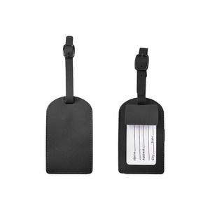 살림모아 PU 가죽 캐리어 네임택 2개