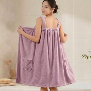 비바프 부드러운 도톰한 여성 목욕 샤워 가운 타올