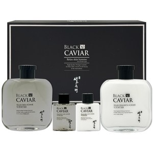 남성세트 설수련 블랙캐비어 릴랙스 포맨 2종세트 남성화장품 남성세트 2종세트 선물세트, 1개