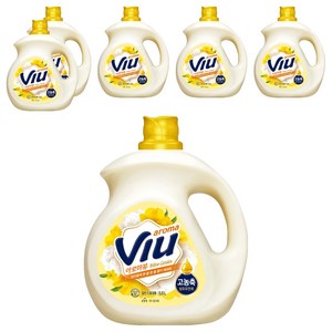 아로마뷰 고농축 섬유유연제 옐로우가든 본품, 6개, 5L