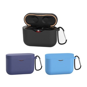 이너스 소니 코드리스 블루투스 무선 이어폰 WF 1000XM3 심플 실리콘 케이스, 네이비