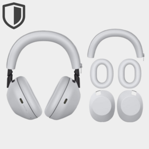 일상담다 소니 WH-1000XM6 호환 완전커버 실리콘 헤드폰 커버 3종 세트, 라이트 그레이