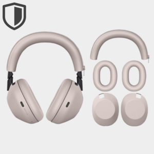 일상담다 소니 WH-1000XM6 호환 완전커버 실리콘 헤드폰 커버 3종 세트, 로즈 그레이