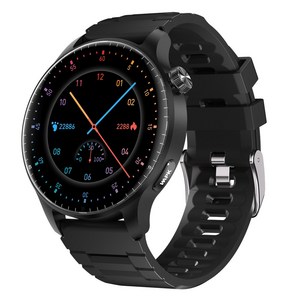 와피크 블루투스 스마트워치 ST50 1.52인치 통화가능 GPS SOS통화 AI운동인식 스포츠시계, GPS + 블루투스, 3.8cm, 블랙