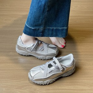 POMTOR 여성 메리제인 슈즈 스니커즈 운동화 슬립온