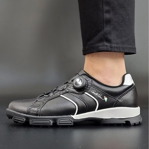 아놀드파마 남성 국산 소가죽 다이얼 골프화 스파이크리스 쿠션 골프운동화 스니커즈 스크린 연습용 필드용 미끄럼방지 골프신발