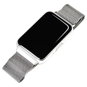 우먼스9999 갤럭시핏3 밀레니즈루프 스트랩, 실버, 1개