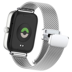 TAOMI 레드미 워치4 밀레니즈루프 메탈 스트랩, 실버