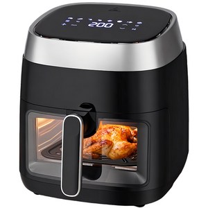 저소음 에어프라이어 8L 시각화 대용량