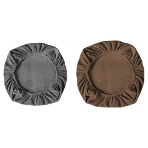 셀마스 고탄력 생활 의자 시트 커버 체어 좌석 방석, 1+1 2개, 1개, 초콜릿+그레이