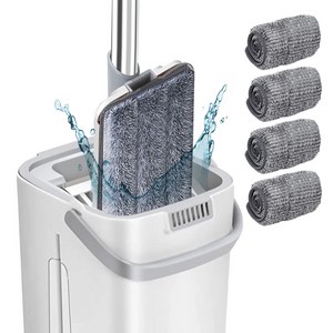 럭키썸 노터치 물걸레밀대 극세사 걸레 밀대걸레