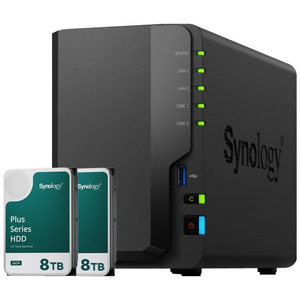 [ 시놀로지 공식총판 ] 시놀로지 나스 DS225+2bay [16TB]HAT3320-8TBX2EA 합본 기업용 NAS