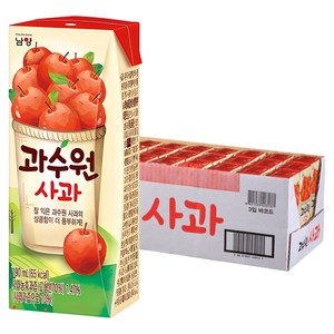 남양과수원 사과주스, 190ml, 24개