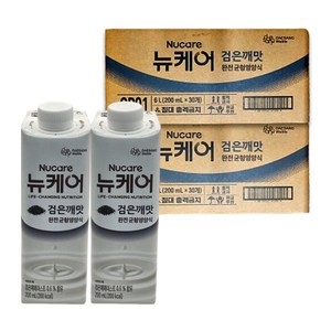 뉴케어 검은깨맛 뚜껑타입 60개 식사대용 환자 노인 균형 영양식 비타민 미네랄 간편식, 60개, 200ml