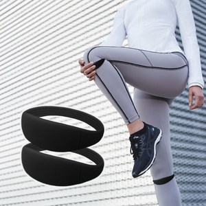 코지스 실리콘 일체형 무릎보호대 등산용 테니스 바이킹 무릎보호대, 블랙, 2개